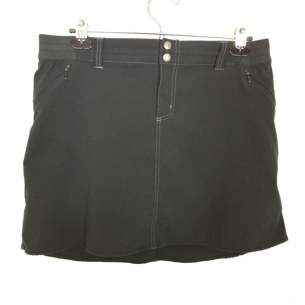 Kuhl Women Stratus Skirt Skort Sz‎ 10 Black Athletic Golf Tennis Outdoor